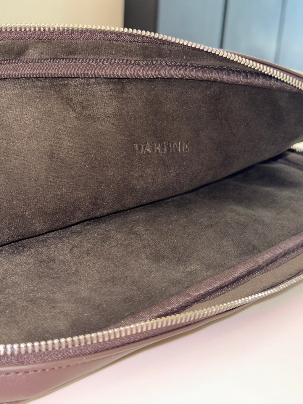 DARTINE Genuine Leather Laptop Sleeve 13" and 14"