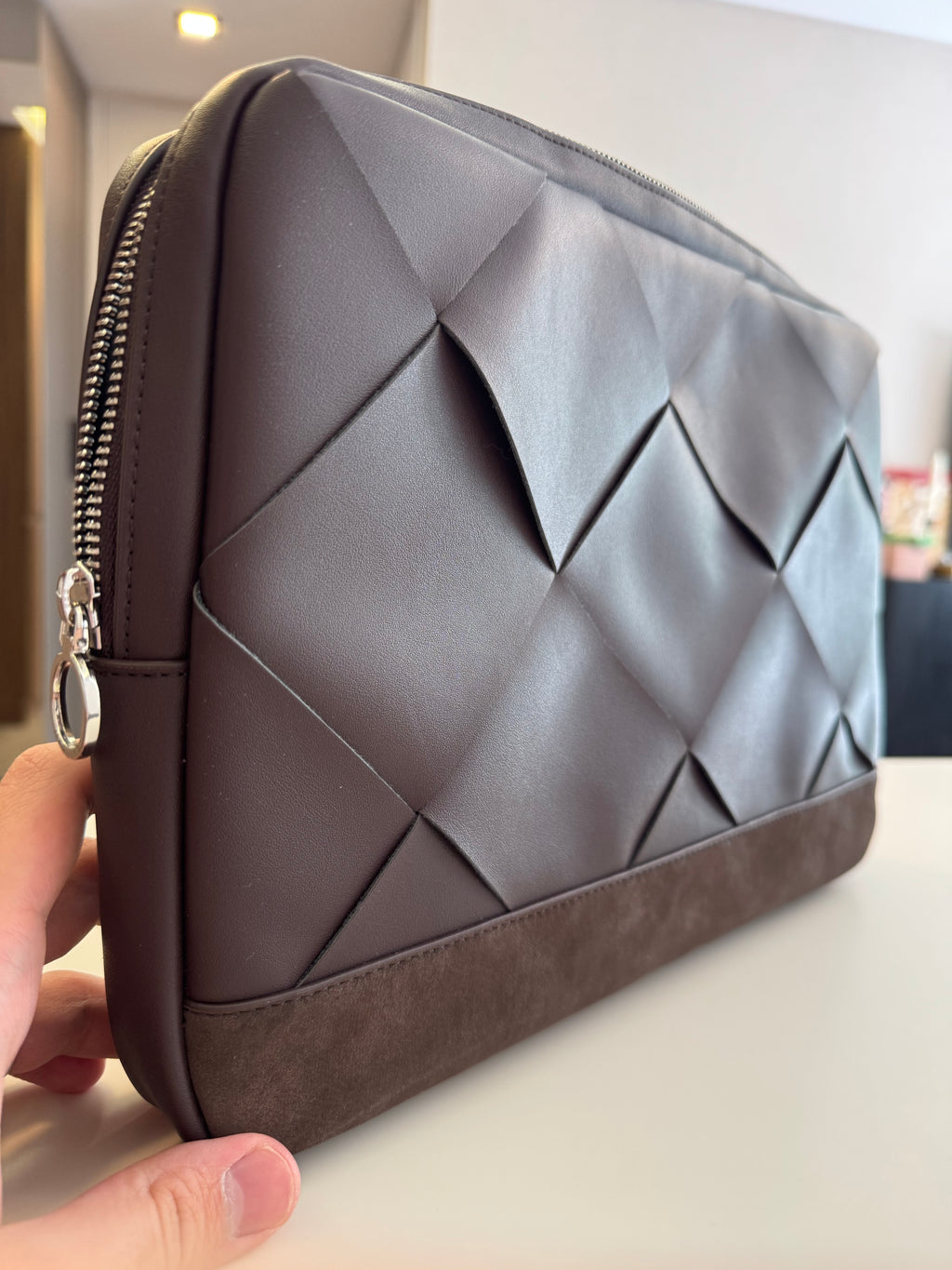 DARTINE Genuine Leather Laptop Sleeve 13" and 14"